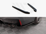 M5 - F90: Gloss Black Maxton Rear Side Splitters 17+