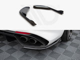 Giulia - Quadrifoglio: Gloss Black Maxton Rear Side Splitters 16+