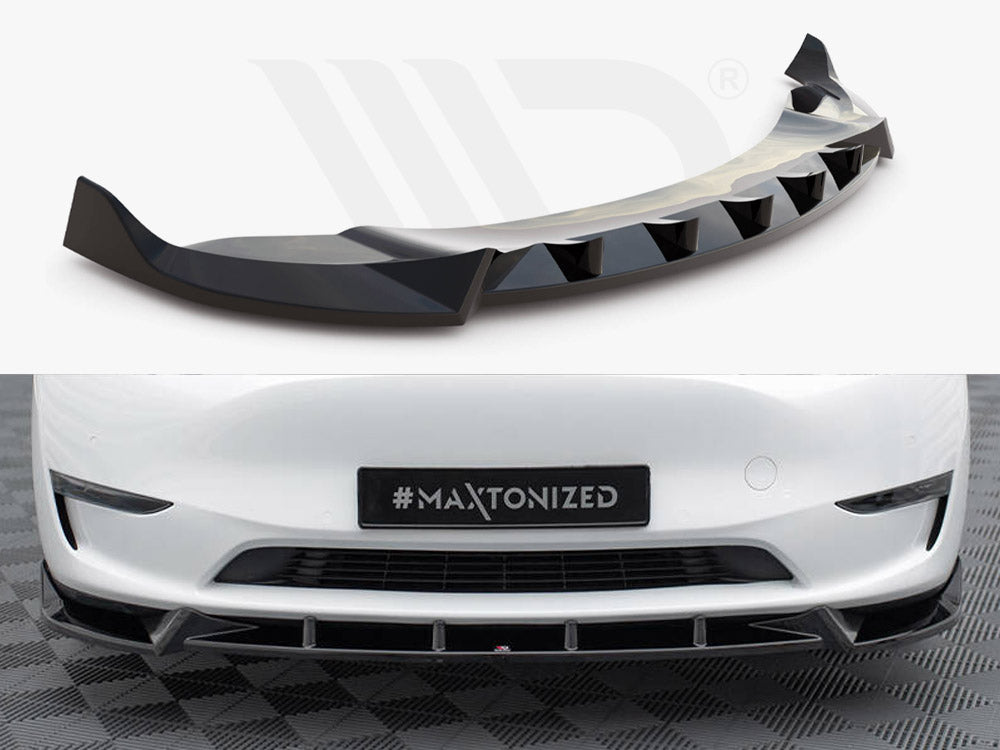 Model Y: Gloss Black Maxton Front Splitter V1 20+