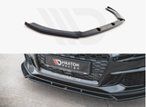 RS3 - 8V/8VS Facelift: Gloss Black Maxton Front Splitter 17-20