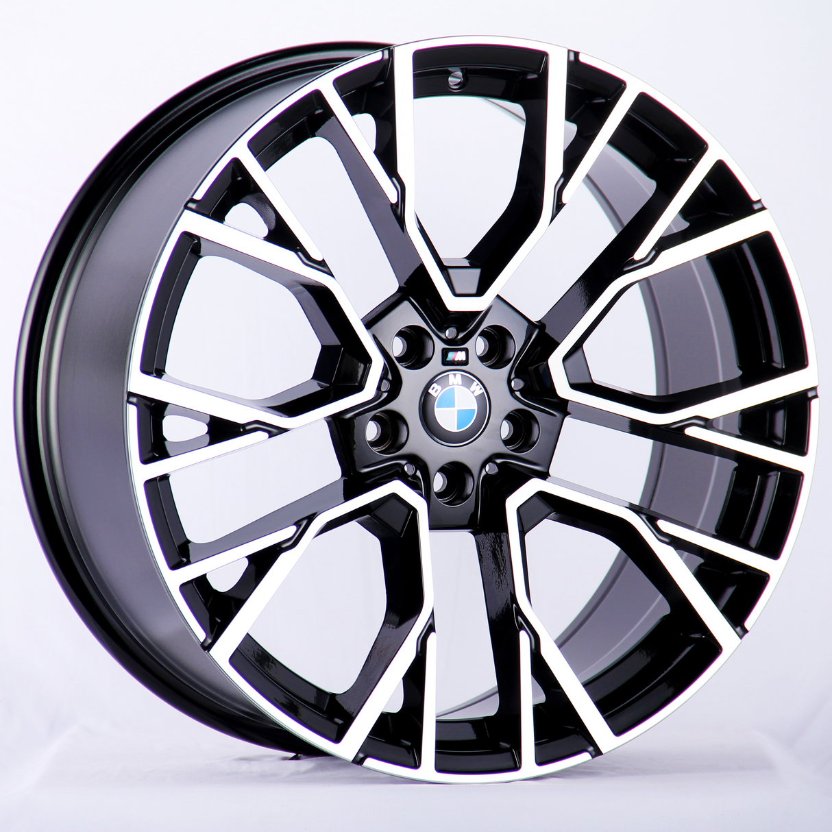 X6 - F16: 22" Diamond Cut Black 809M Style Alloy Wheels 14-18