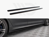 M5 - F90: Gloss Black Maxton Side Skirts 17+