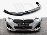 2 Series - G42: Gloss Black Maxton Front Splitter V1 21+