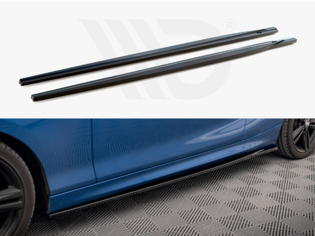 2 Series - F22 Coupe: Gloss Black Maxton Side Skirts 14-21