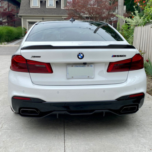 5 Series - G30 Pre-Facelift: Gloss Black CS Style Spoiler 17-20