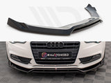 A5 - 8T Facelift: Gloss Black Maxton Front Splitter V2 11-16