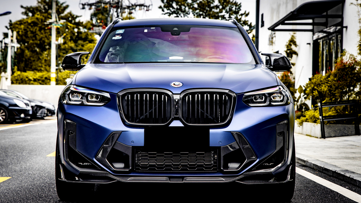 X3M - F97 Facelift: Dry Carbon Fibre SOOQOO Style Front Air Install Trim 21+