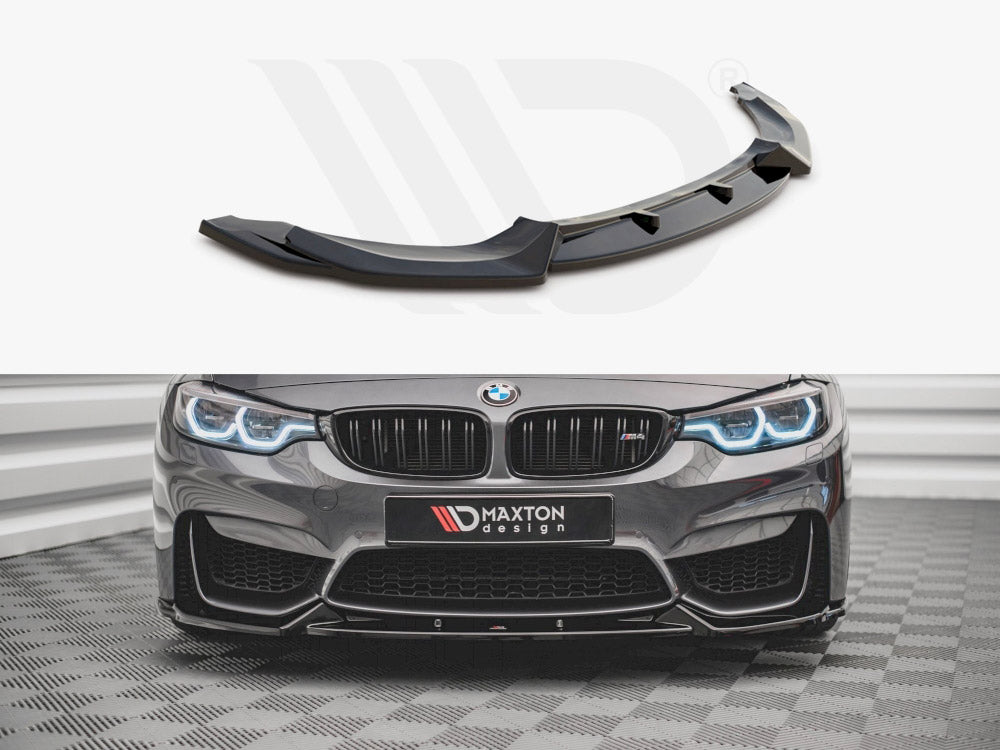 M4 - F82: Gloss Black Maxton Front Splitter 14+