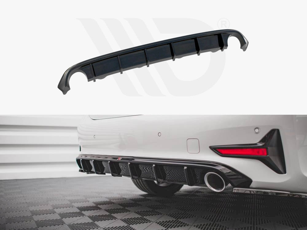 BMW 3 Series G20 G21 Rear Diffuser Gloss Black Maxton Style – Carbon ...