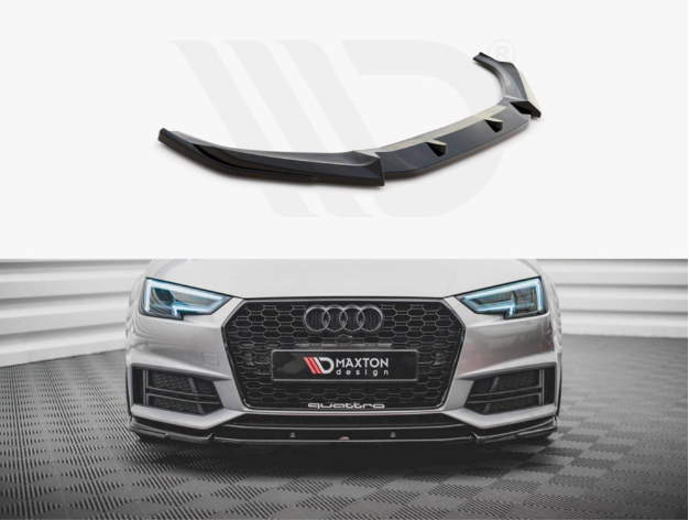 A4 - B9: Gloss Black Maxton Front Splitter 15-19