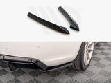 A5 - 8T Facelift: Gloss Black Maxton Rear Side Splitters 11-16