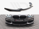 1 Series - F20/F21 Facelift: Gloss Black Maxton Front Splitter 15-19