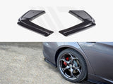 Giulia - Veloce: Gloss Black Maxton Rear Side Splitters 15-19