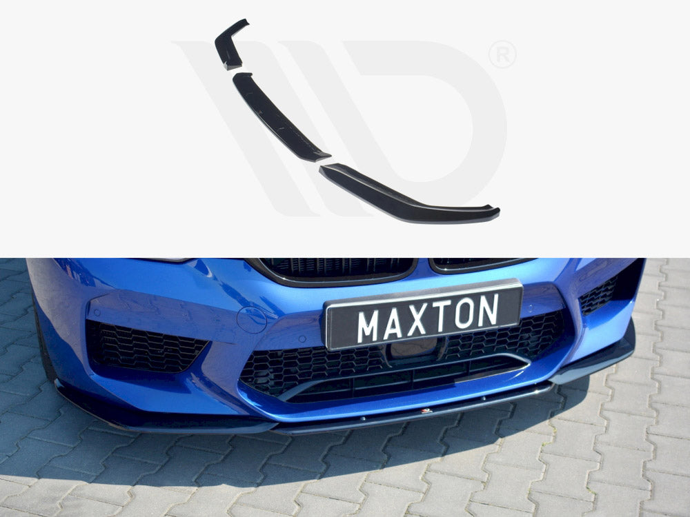 M5 - F90: Gloss Black Maxton Front Splitter V2 17-20