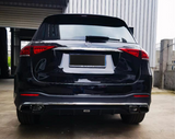 GLE - W167: Gloss Black Brabus Style Diffuser 19+