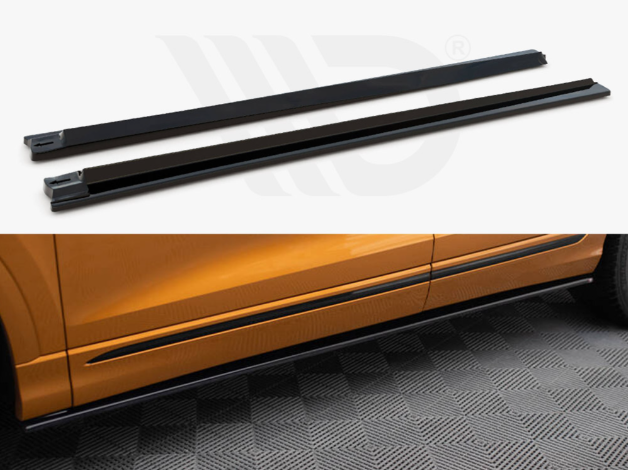 Q8 - MK1: Gloss Black Maxton Side Skirts 18-23