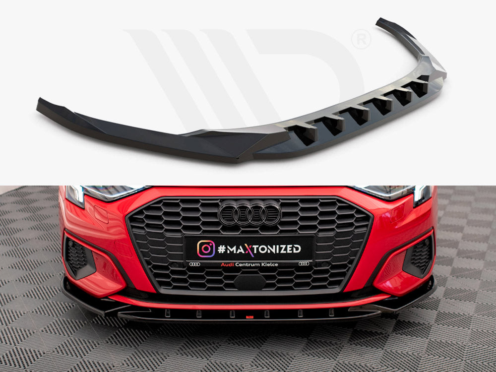 A3 - 8Y: Gloss Black Maxton Front Splitter V1 20+