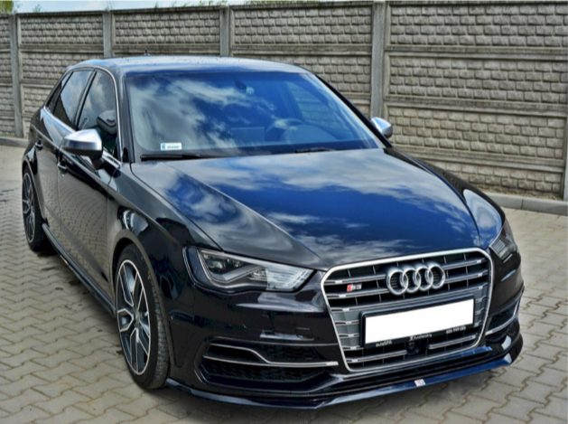 A3 - 8V Pre-Facelift: Gloss Black Maxton Front Splitter 13-16