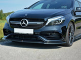 A Class - W176 Facelift: Gloss Black Maxton Splitter V1 15-18