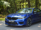 M5 - F90: Gloss Black Maxton Front Splitter V1 17-20