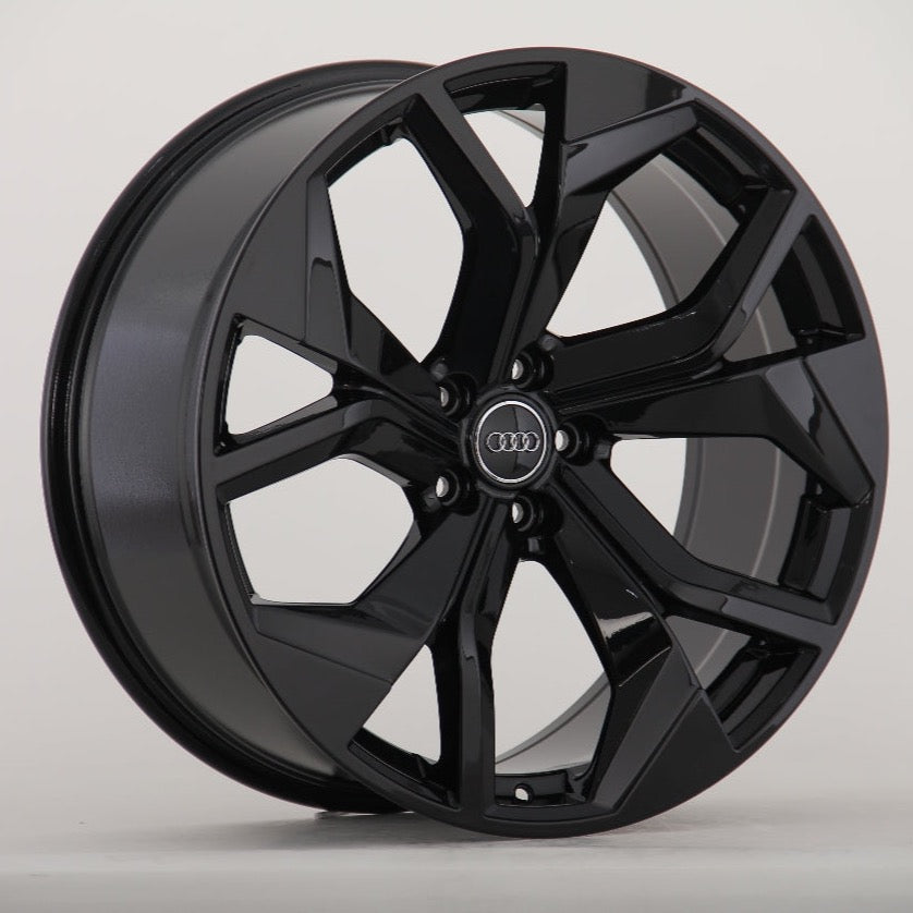 Q8 - 4MN: 22" Gloss Black RSQ8 Style Alloy Wheels 18+