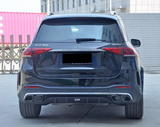 GLE - W167: Gloss Black Brabus Style Diffuser 19+