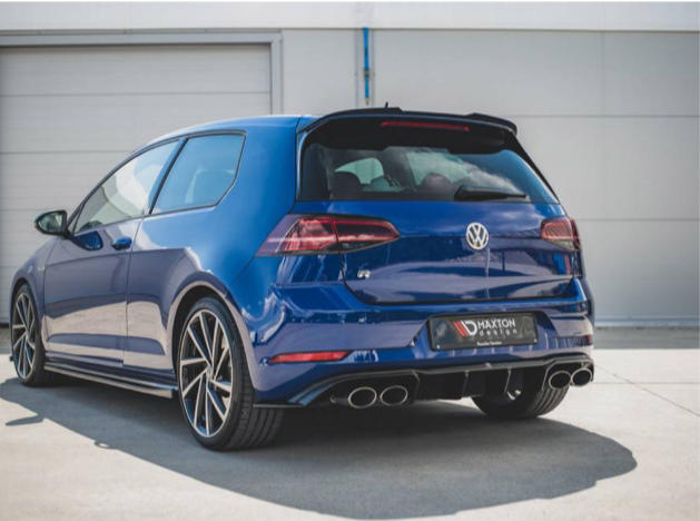 Golf R - MK7.5 Facelift: Gloss Black Maxton Rear Diffuser 17-19