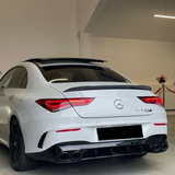 C Class - CLA W118 Pre-Facelift: Gloss Black Rear Diffuser 19-23