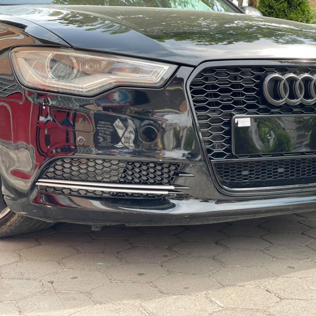 A6 - C7 Pre-Facelift: Gloss Black Honeycomb Style Fog Light Covers 11-15