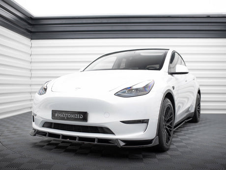 Model Y: Gloss Black Maxton Front Splitter V1 20+