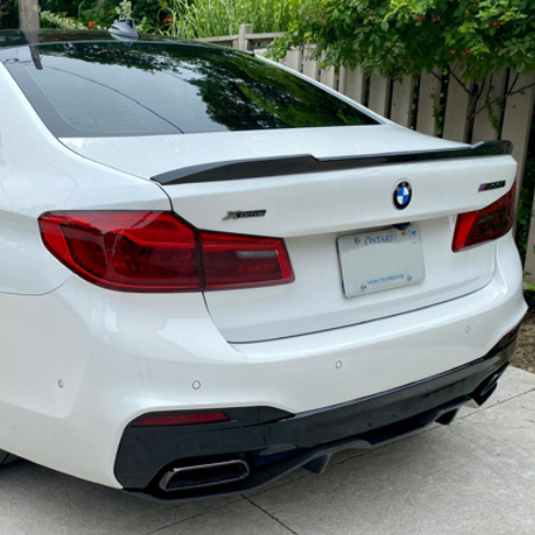 5 Series - G30 Pre-Facelift: Gloss Black CS Style Spoiler 17-20