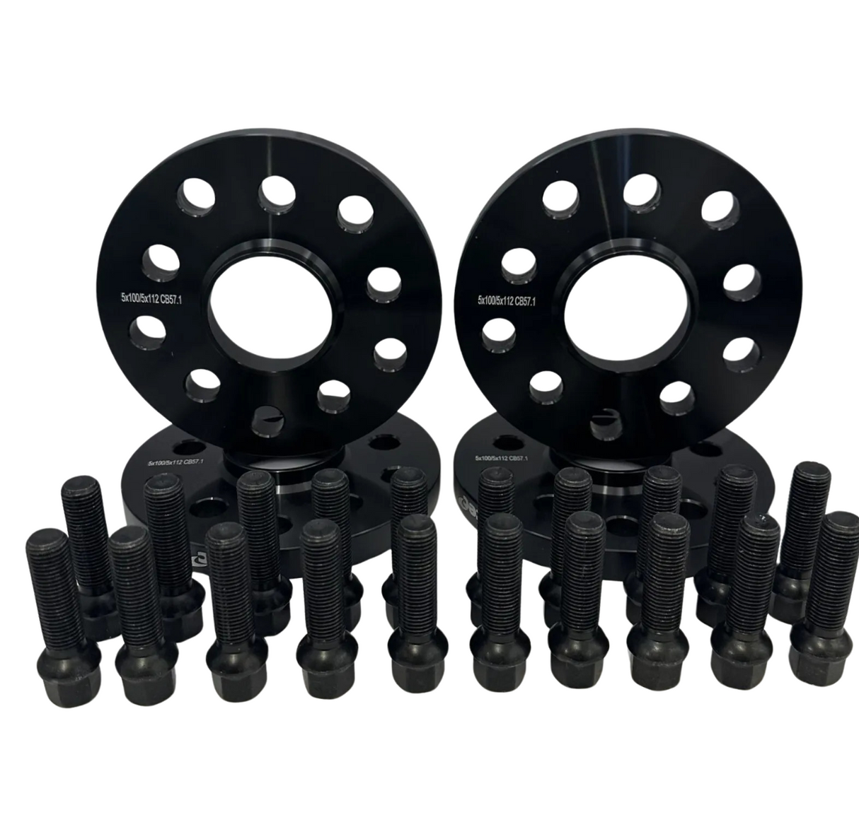 A3 - 8P/8V/8VS: Black Wheel Spacers & Bolts 09+