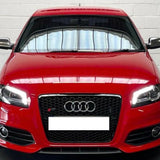 A3 - 8P: Gloss Black RS Honeycomb Style Grill 08-12