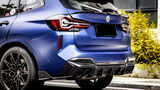 X3M - F97 Facelift: Dry Carbon Fibre SOOQOO Style Quad Exhaust Diffuser 21+