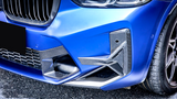 X3M - F97 Facelift: Dry Carbon Fibre SOOQOO Style Front Canards Trim 21+