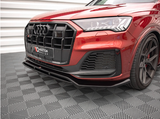 Q7- MK2 Facelift: Gloss Black Maxton Front Splitter 19+