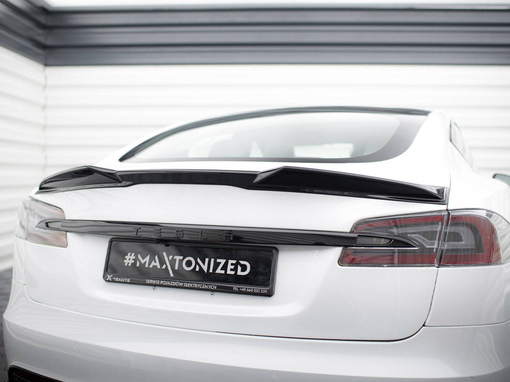 Model S - Plaid Facelfit: Gloss Black Maxton 3D Spoiler 21+