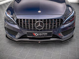 C Class - W205 Pre-Facelift: Gloss Black Maxton Splitter V1 14-18