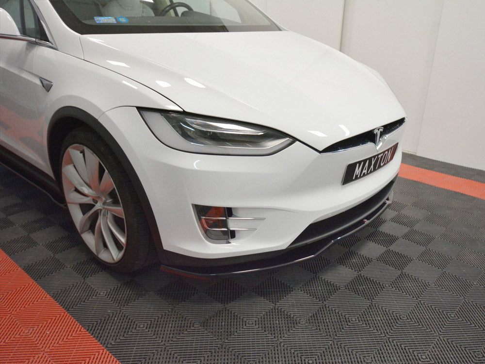 Model X: Gloss Black Maxton Front Splitter V2 15+