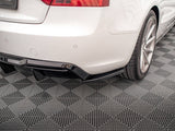 A5 - 8T Facelift: Gloss Black Maxton Rear Side Splitters 11-16