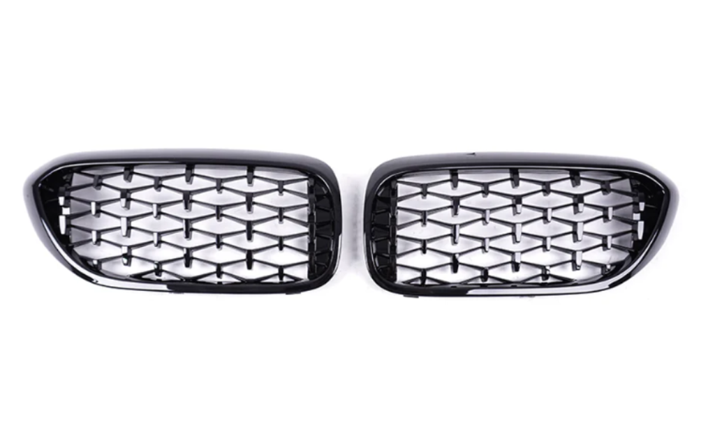 5 Series - G30/G31 Pre-Facelift: Gloss Black Diamond Style Grill 17-20