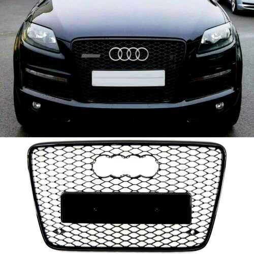 Q7 - 4L: Gloss Black RS Honeycomb Front Grill 07-15