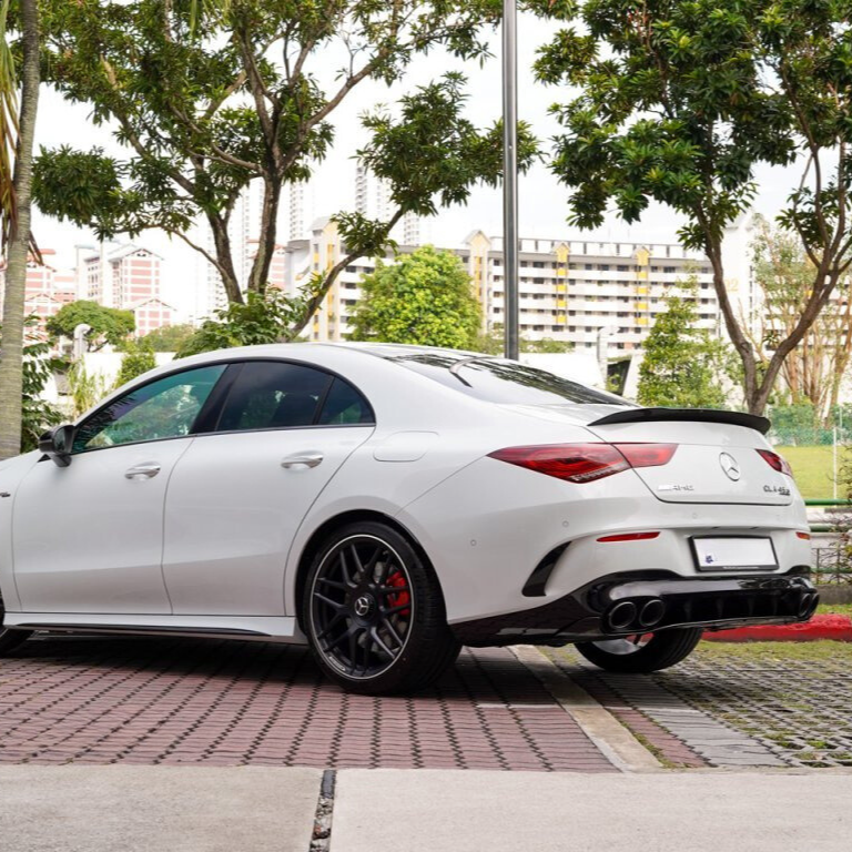 C Class - CLA W118 Pre-Facelift: Gloss Black Rear Diffuser 19-23