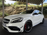 A Class - W176 Facelift: Gloss Black Front Aero Kit 16-18