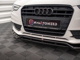 A5 - 8T Facelift: Gloss Black Maxton Front Splitter V2 11-16