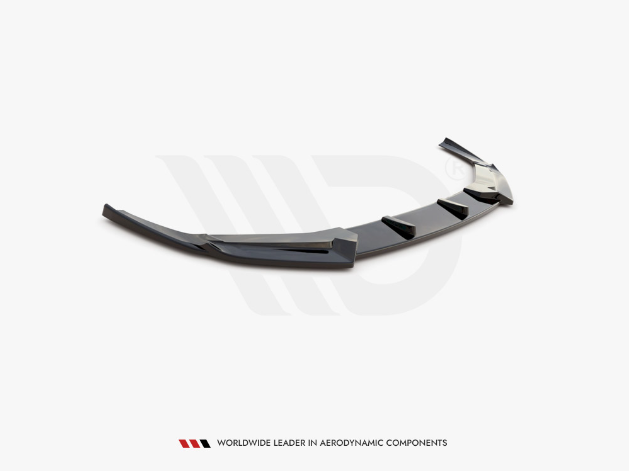 RS6 - C8: Gloss Black Maxton Front Splitter 19+