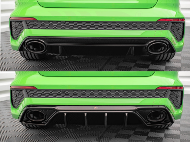 RS3 - 8Y: Gloss Black Maxton Rear Diffuser 20+