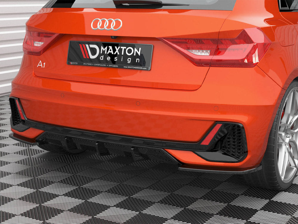 A1 - GB: Gloss Black Maxton Rear Diffuser 18+