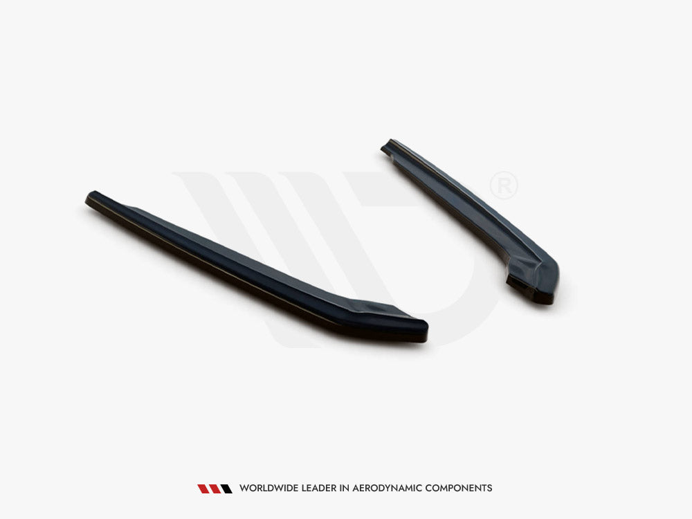 M5 - F90: Gloss Black Maxton Rear Side Splitters 17+