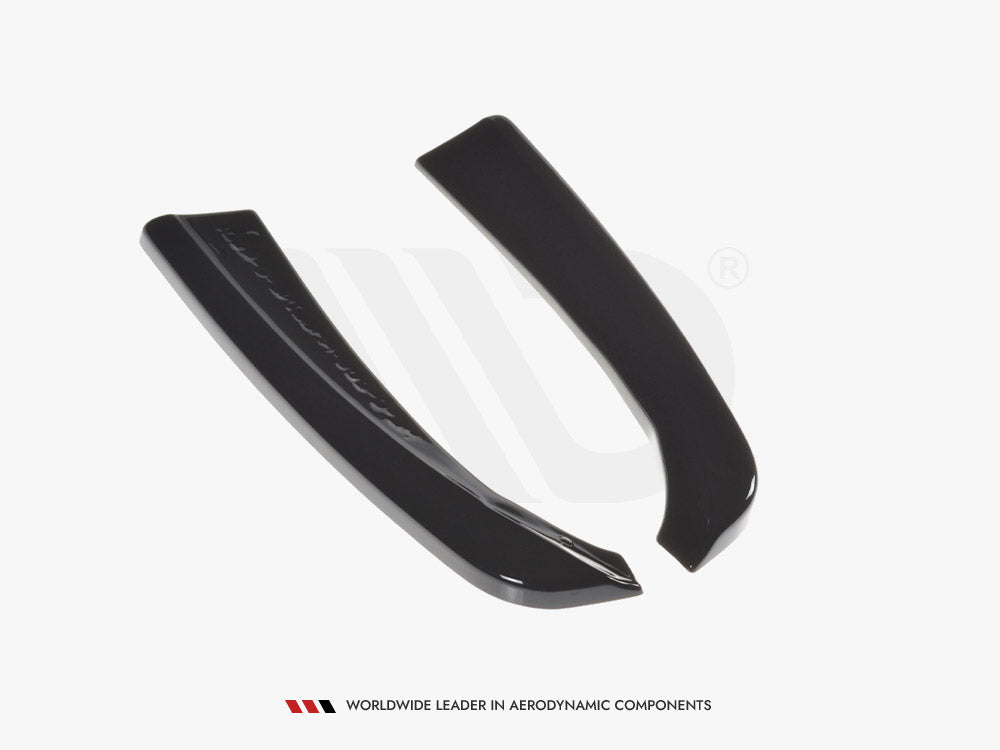 C Class - C205: Gloss Black Maxton Rear Side Splitters 15-18